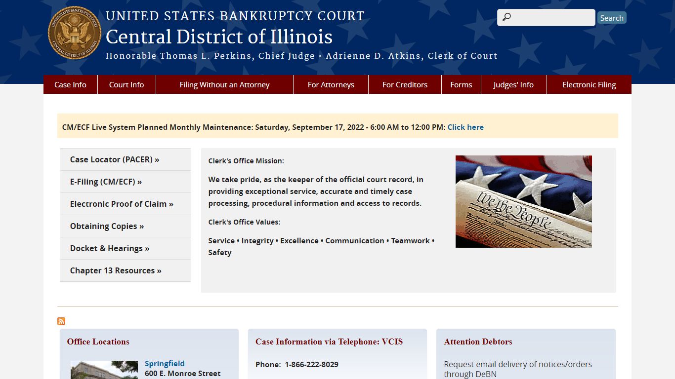 Central District of Illinois | United States Bankruptcy Court